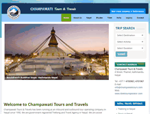 Tablet Screenshot of champawatitours.com